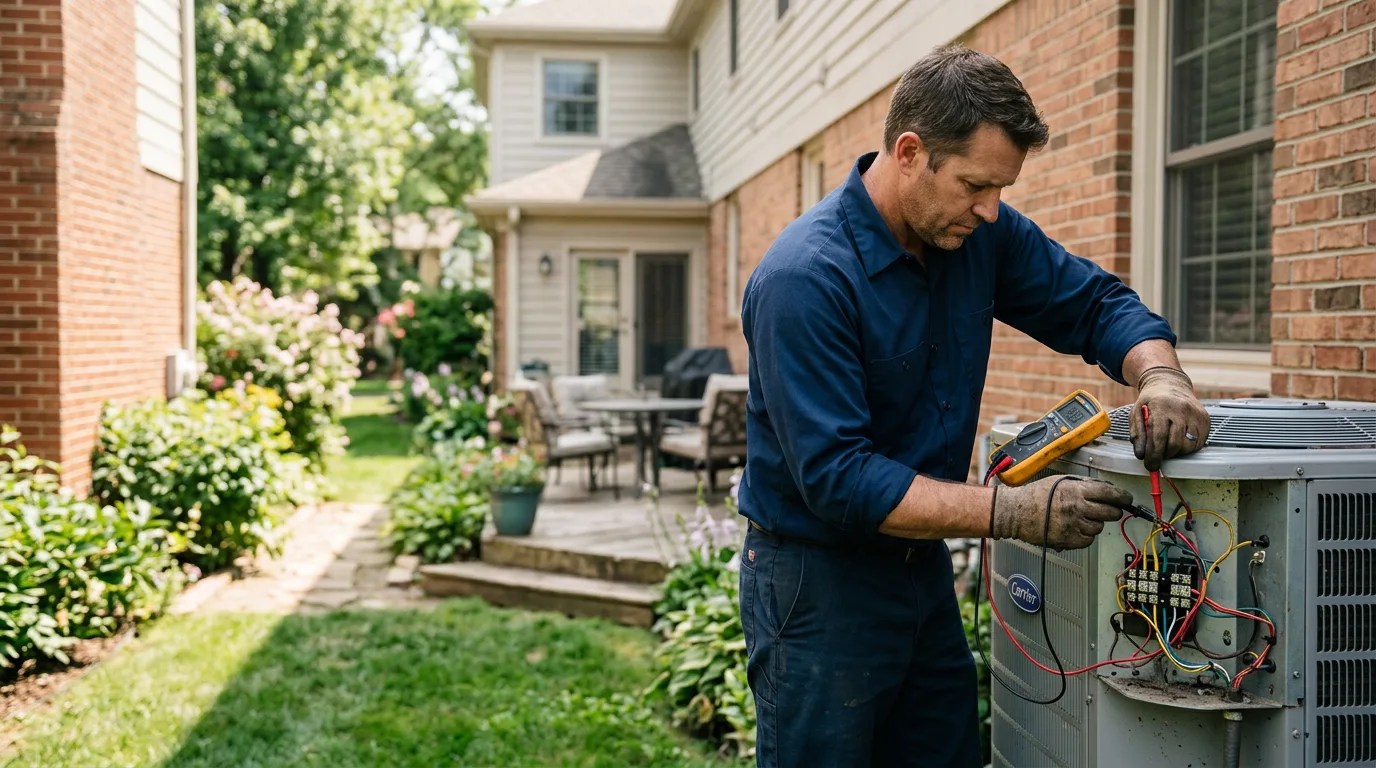 HVAC technician working near Highlands, TX